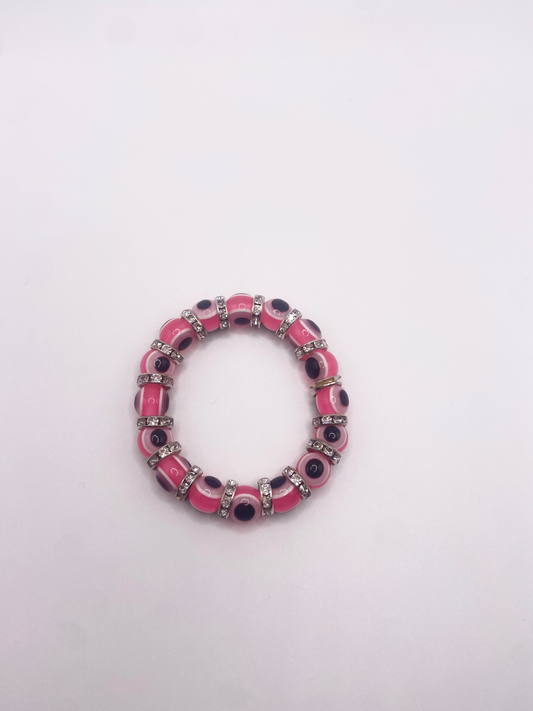 Pink Evil Eye Bracelet