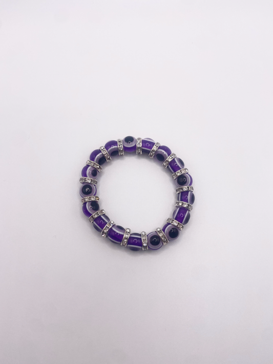 Purple Evil Eye Bracelet