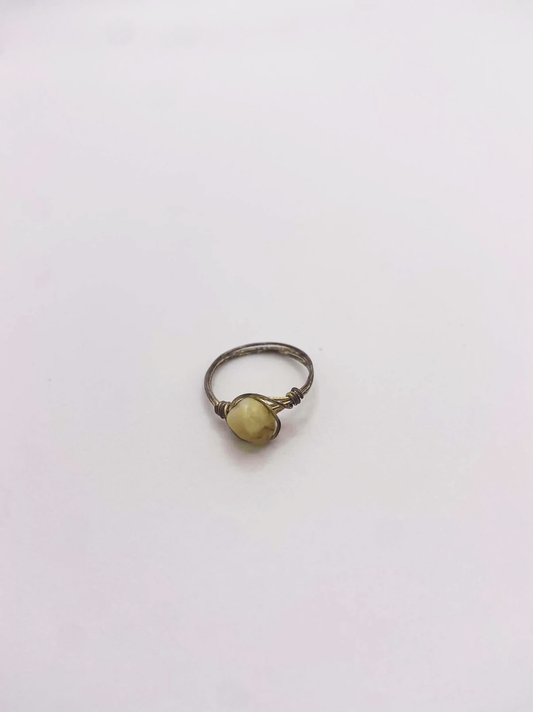 Golden Healer Crystal Ring