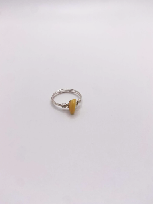 Sunstone Crystal Ring