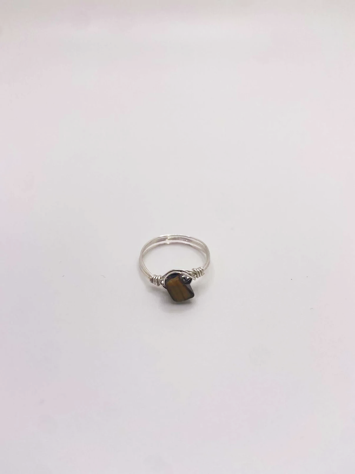 Tigers Eye Crystal Ring